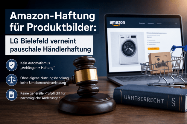 Amazon Händler Haftung Produktbilder Urteil LG Bielefeld